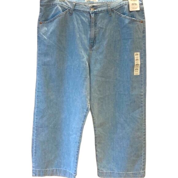 Levi's 20 Denim Jeans Plus Size High-Rise Wide Leg Crop Levi Strauss Heritage - Picture 4 of 14